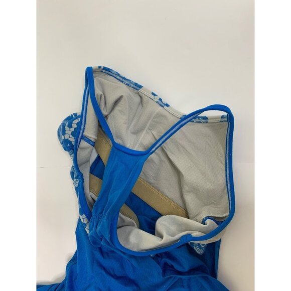 Lululemon Blue Racerback No Limits Tank Top W/ Built In Sports Bra Size Medium - Picture 11 of 11